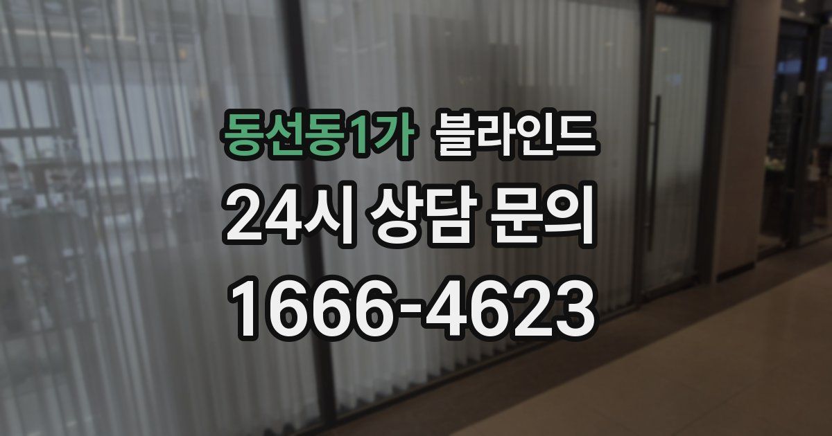 동선동1가 블라인드