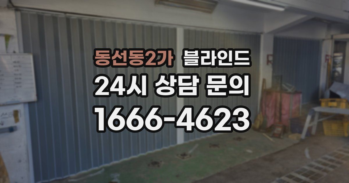 동선동2가 블라인드