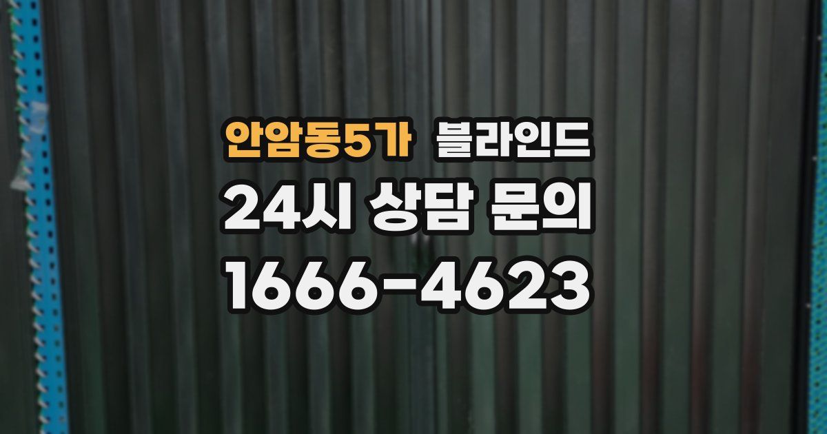 안암동5가 블라인드