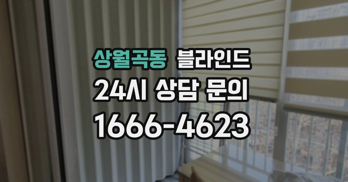 상월곡동 블라인드