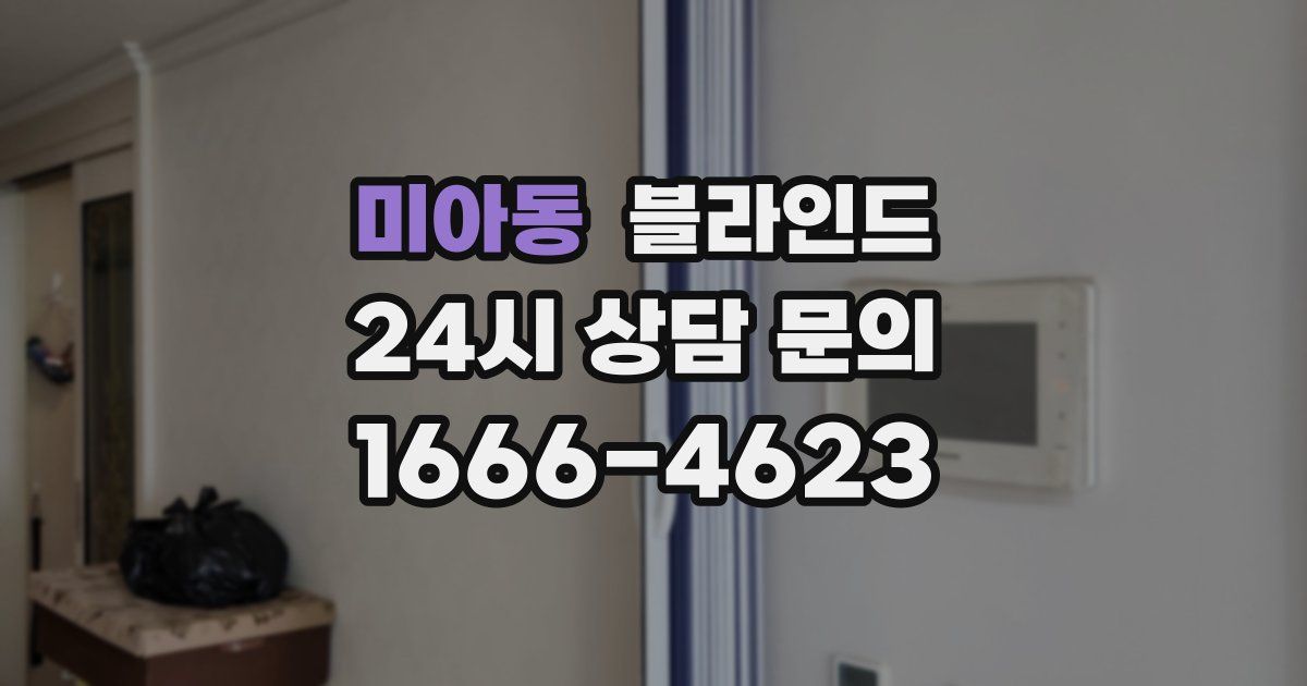 미아동 블라인드
