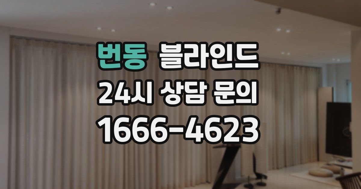 번동 블라인드