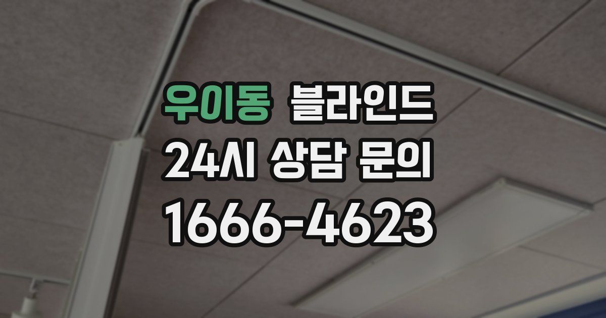 우이동 블라인드