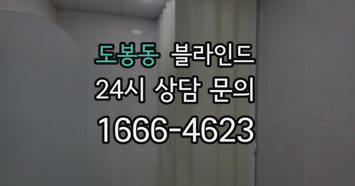 도봉동 블라인드