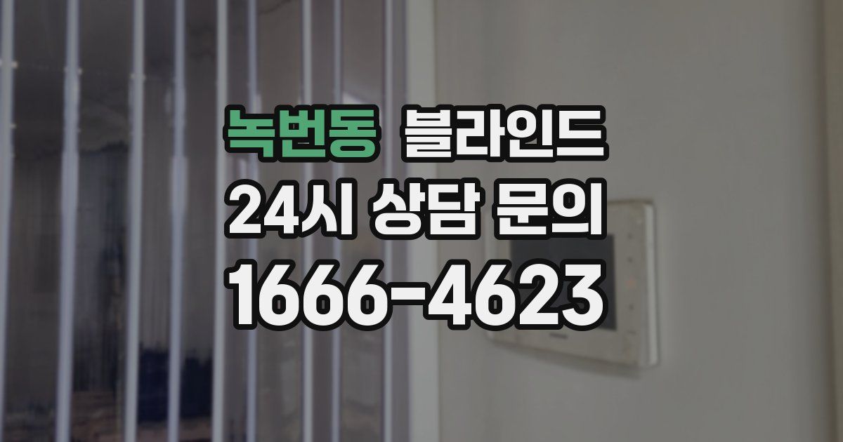 녹번동 블라인드