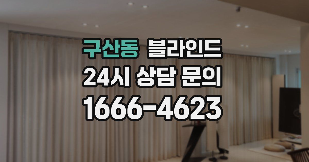 구산동 블라인드