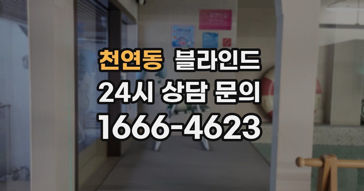 천연동 블라인드