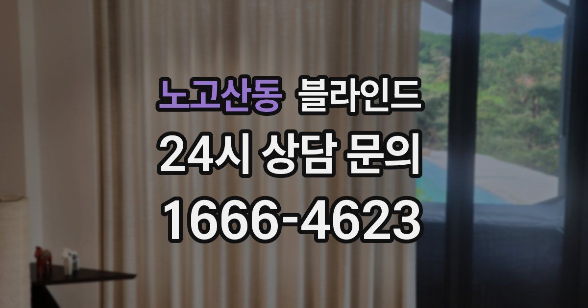 노고산동 블라인드