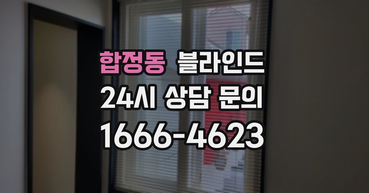 합정동 블라인드