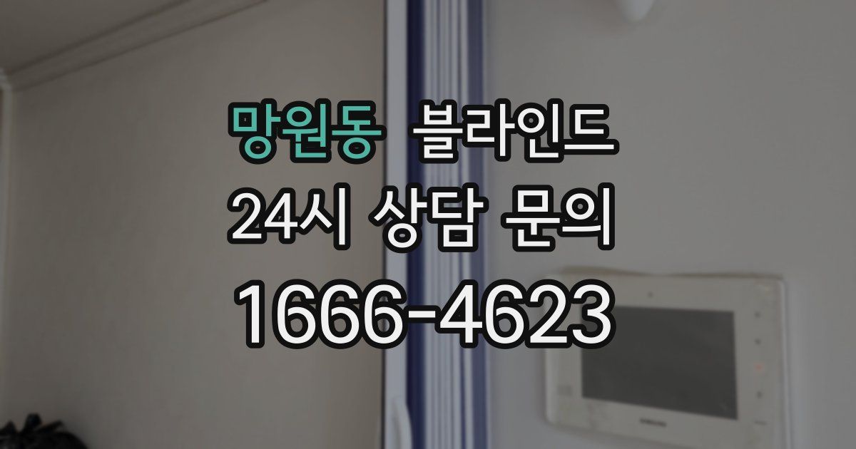 망원동 블라인드