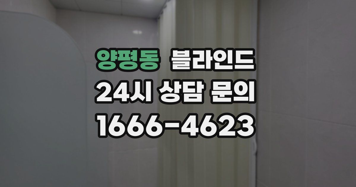 양평동 블라인드