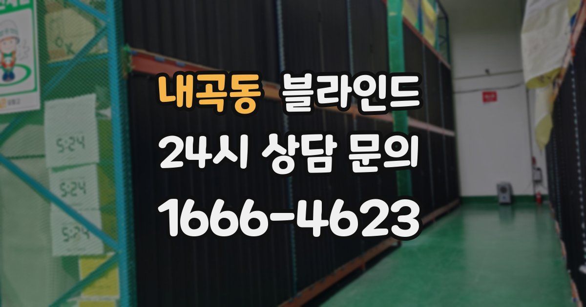 내곡동 블라인드