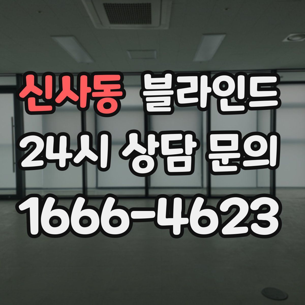 신사동 블라인드