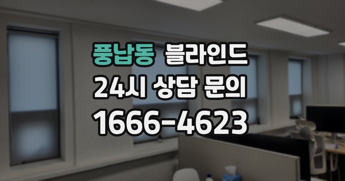 풍납동 블라인드