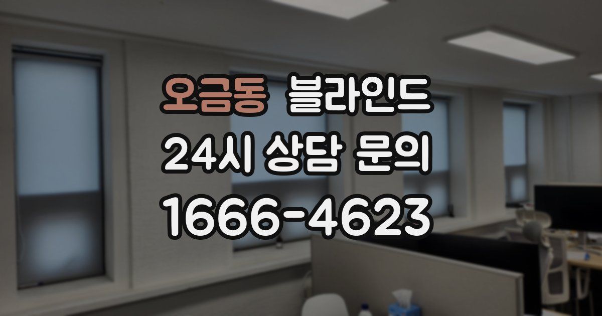 오금동 블라인드