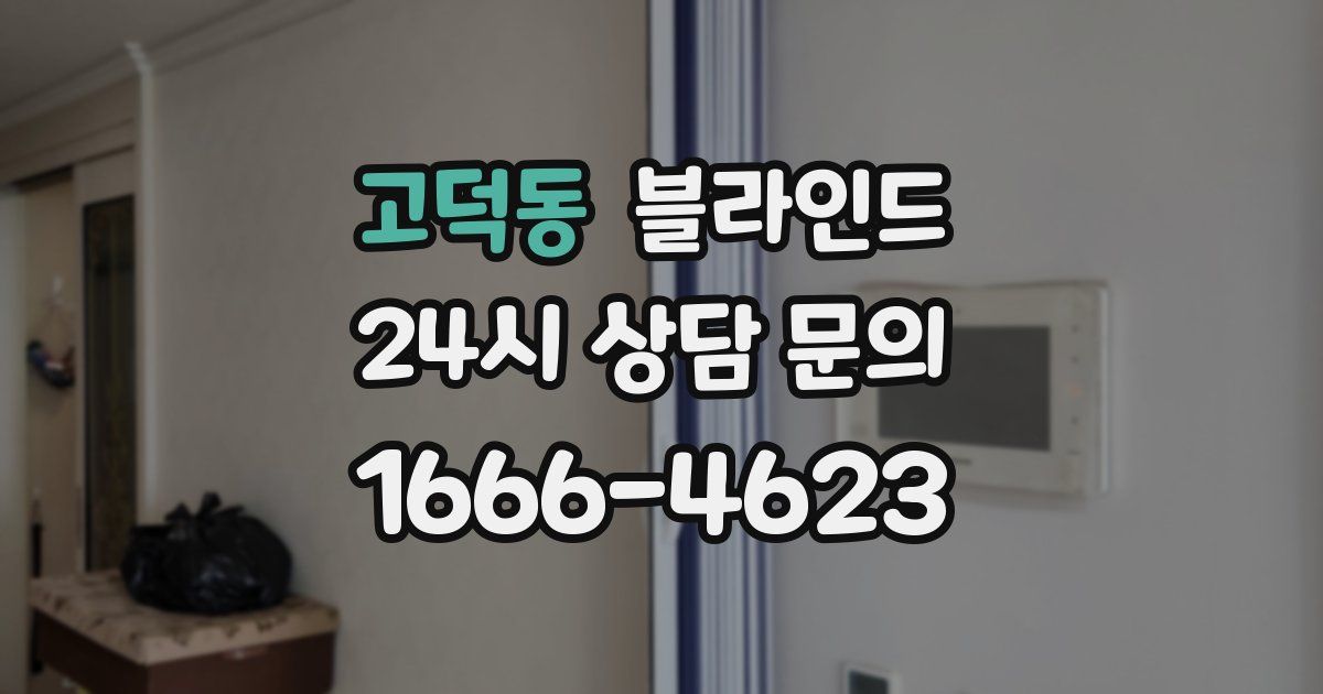 고덕동 블라인드