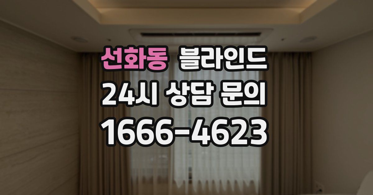 선화동 블라인드