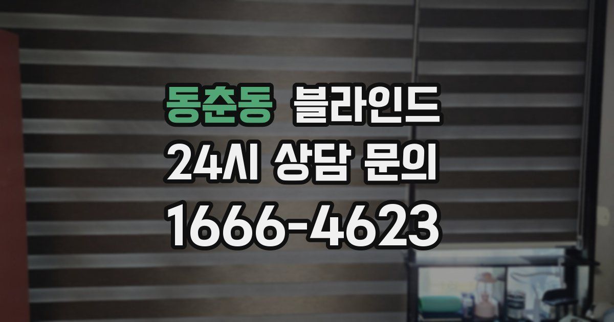 동춘동 블라인드