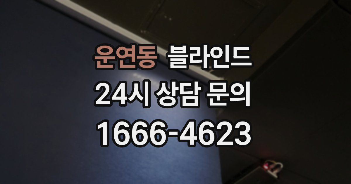 운연동 블라인드