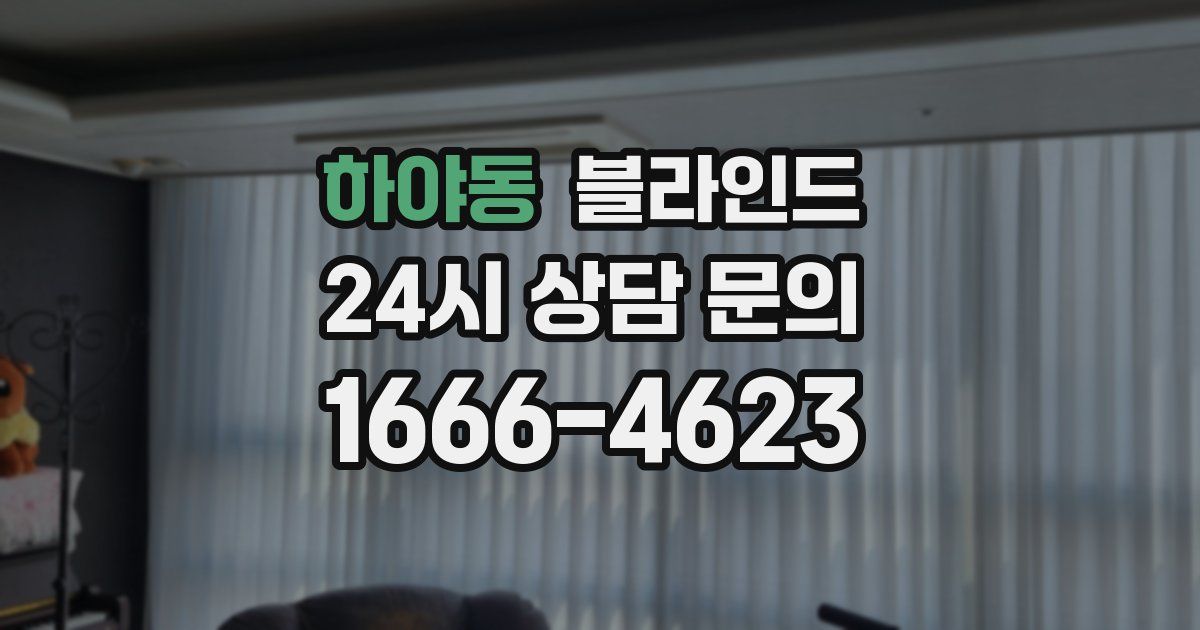 하야동 블라인드