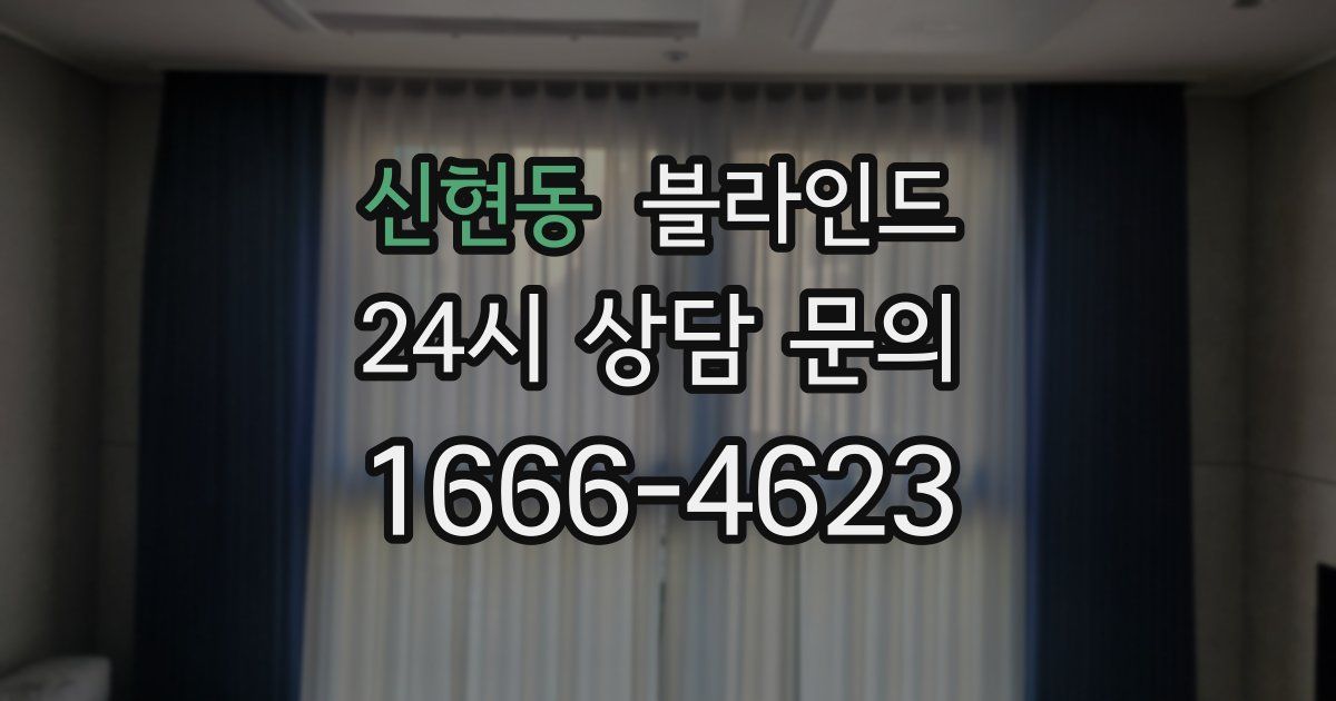 신현동 블라인드