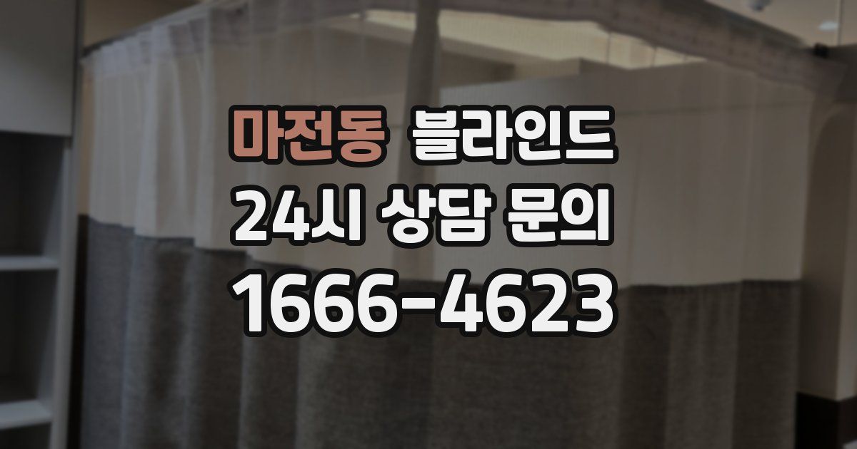 마전동 블라인드