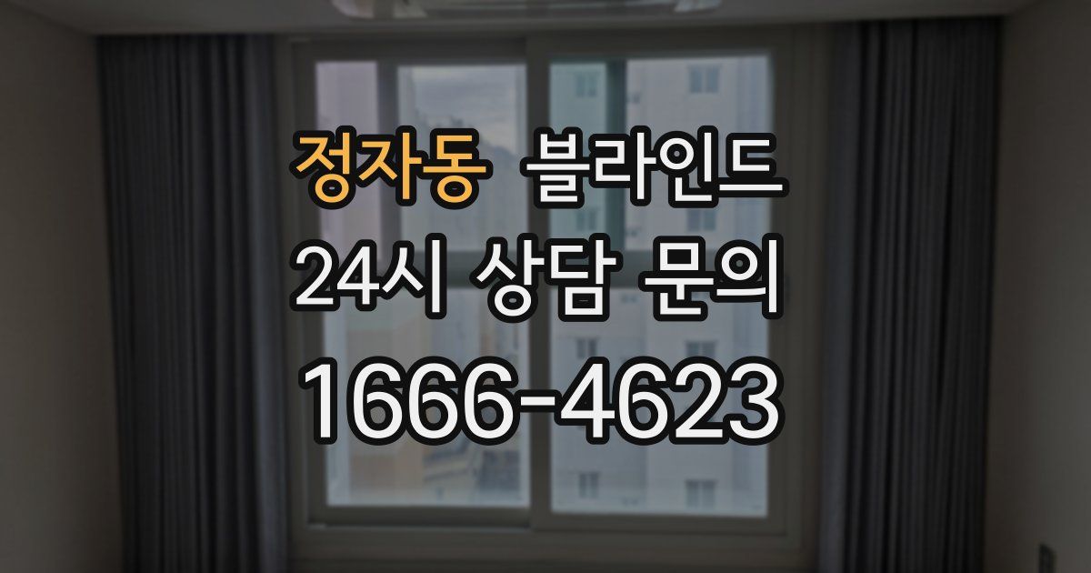 정자동 블라인드