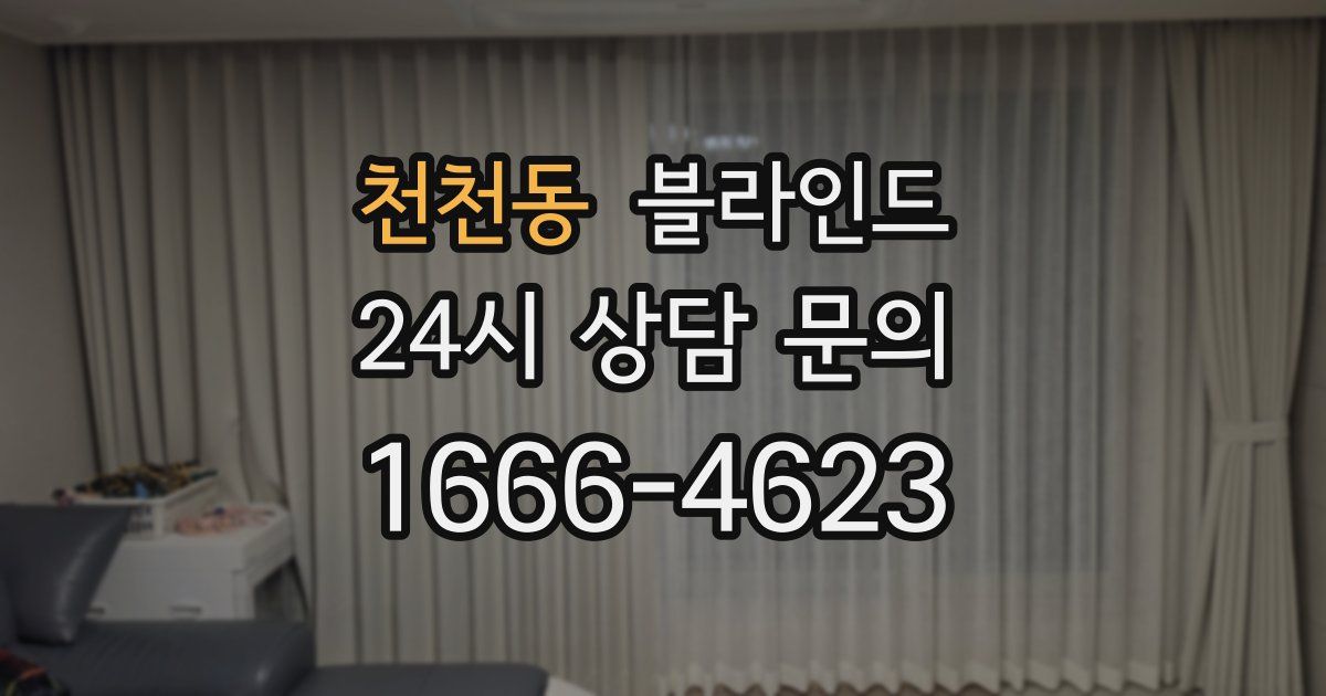천천동 블라인드