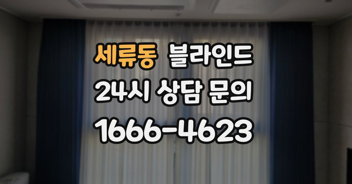 세류동 블라인드