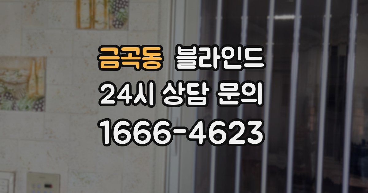 금곡동 블라인드