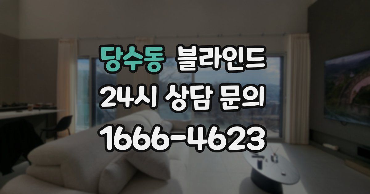 당수동 블라인드