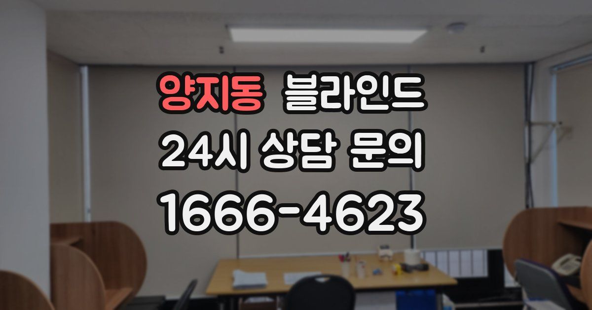 양지동 블라인드