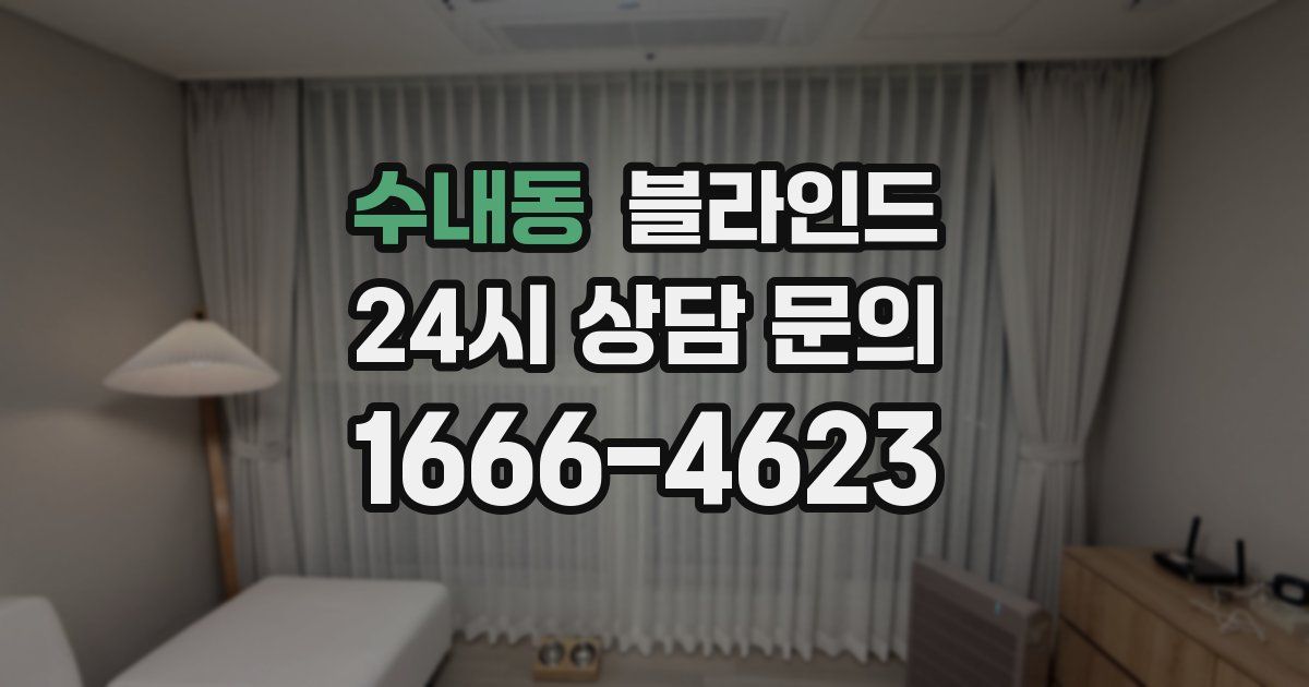 수내동 블라인드