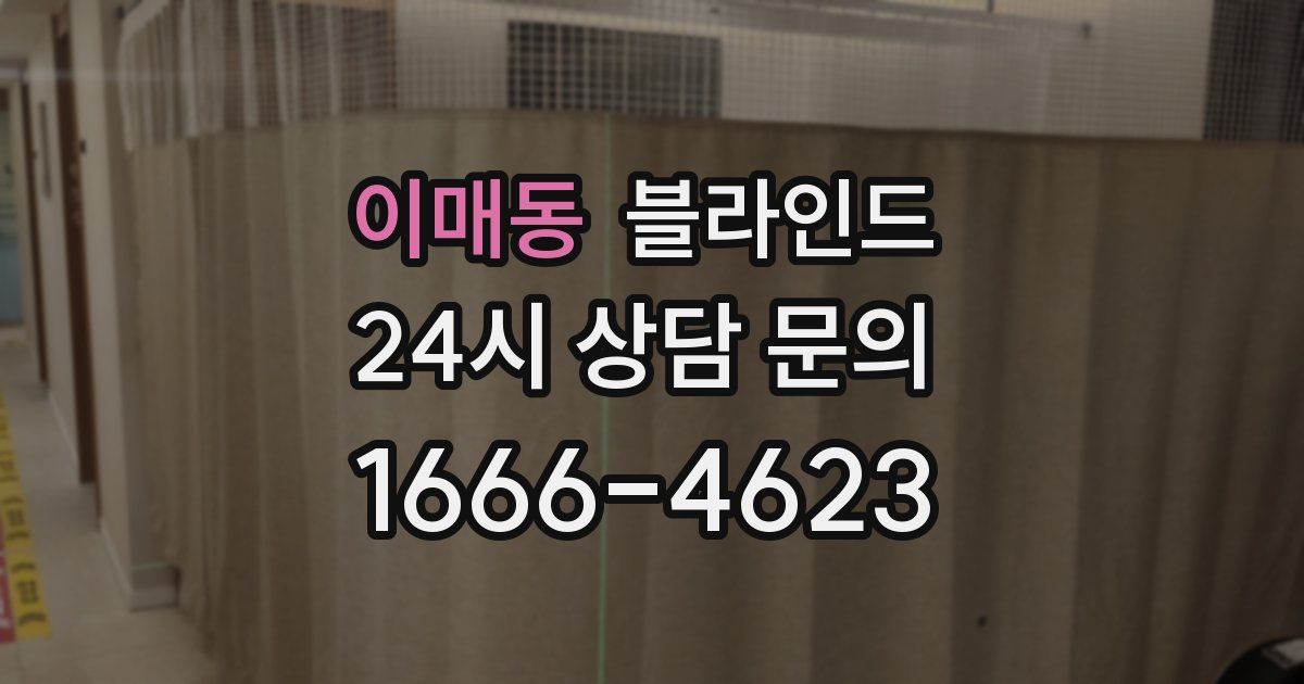 이매동 블라인드