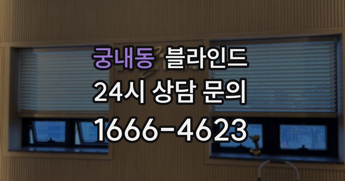 궁내동 블라인드
