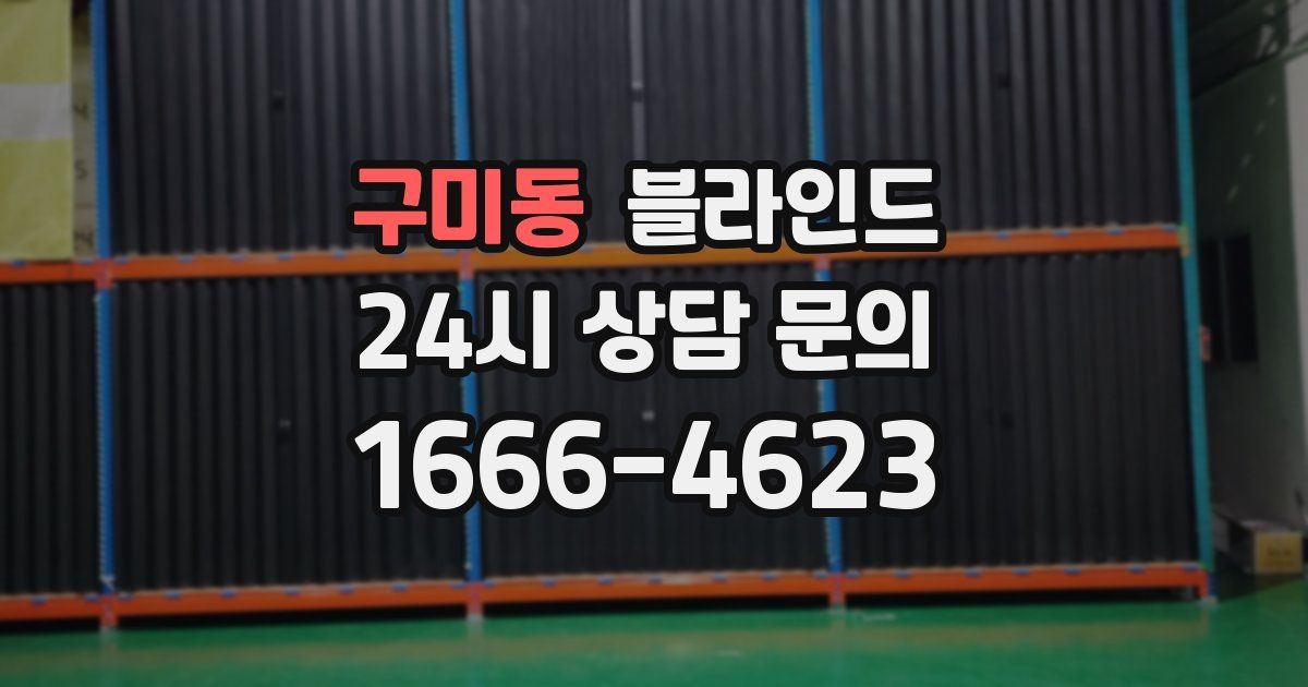 구미동 블라인드
