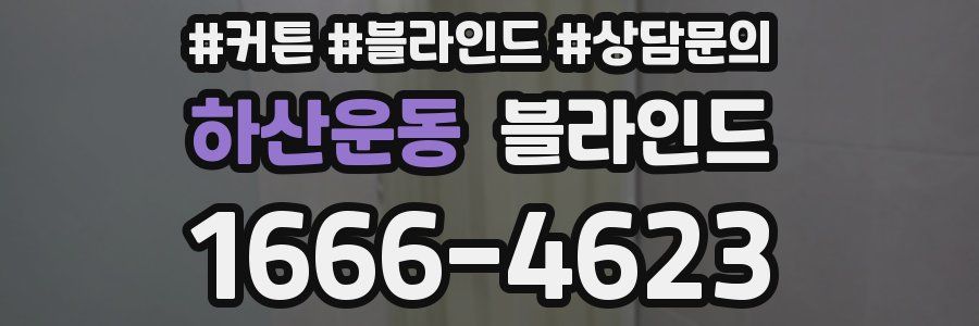 하산운동 블라인드