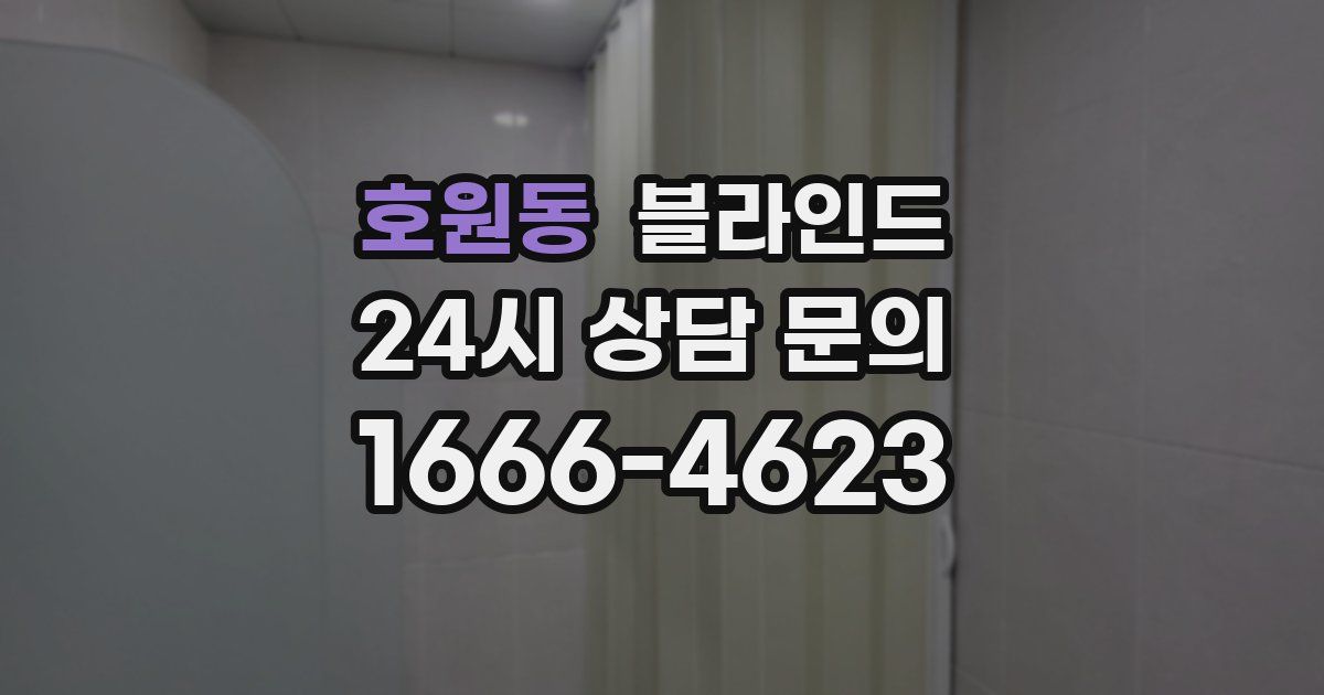 호원동 블라인드