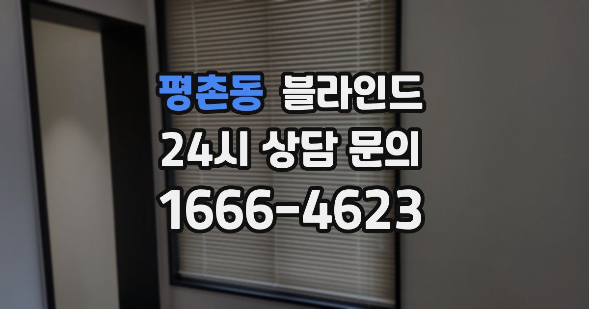 평촌동 블라인드