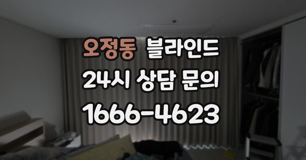 오정동 블라인드