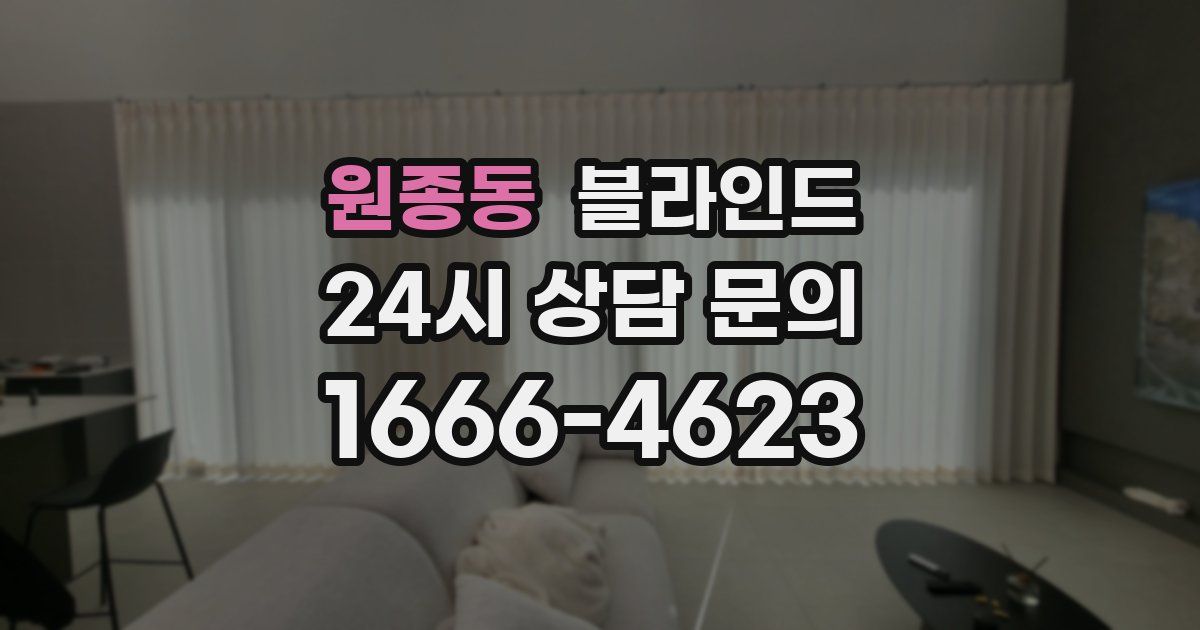 원종동 블라인드