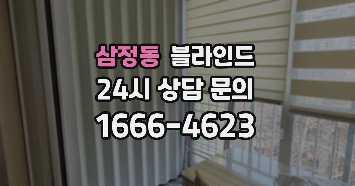 삼정동 블라인드