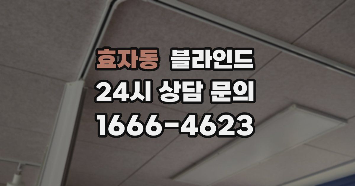 효자동 블라인드