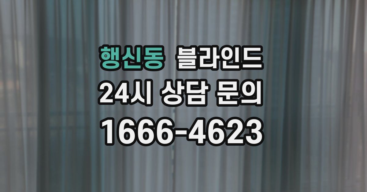 행신동 블라인드
