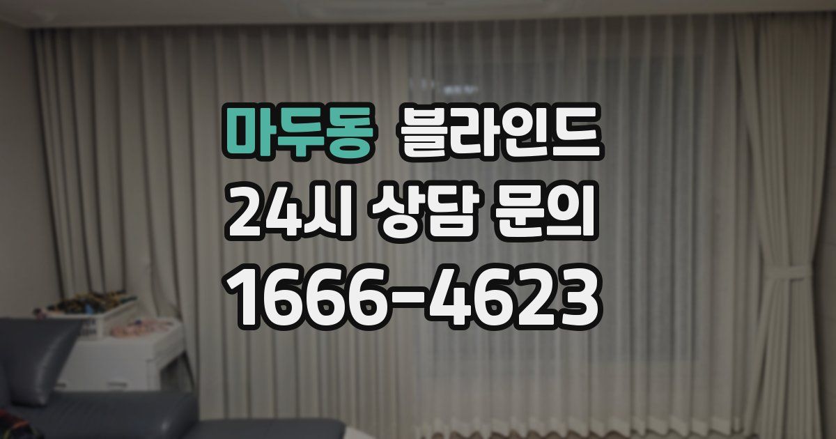 마두동 블라인드