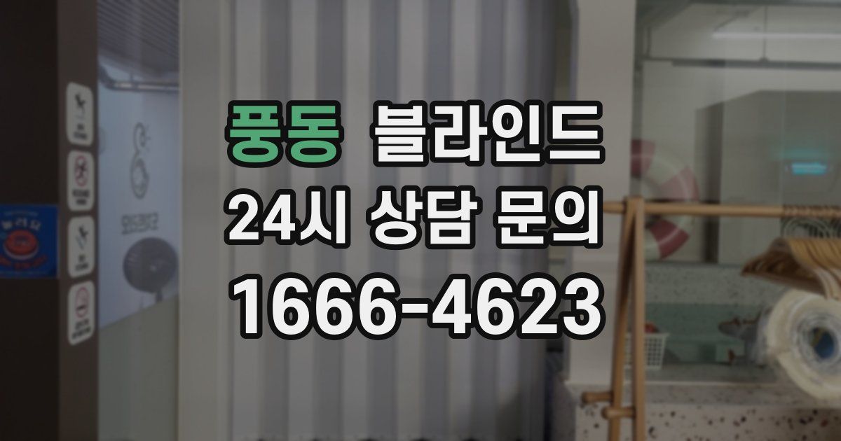 풍동 블라인드