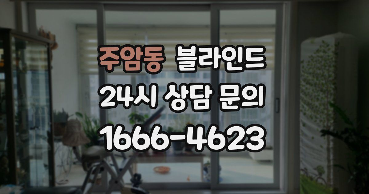 주암동 블라인드
