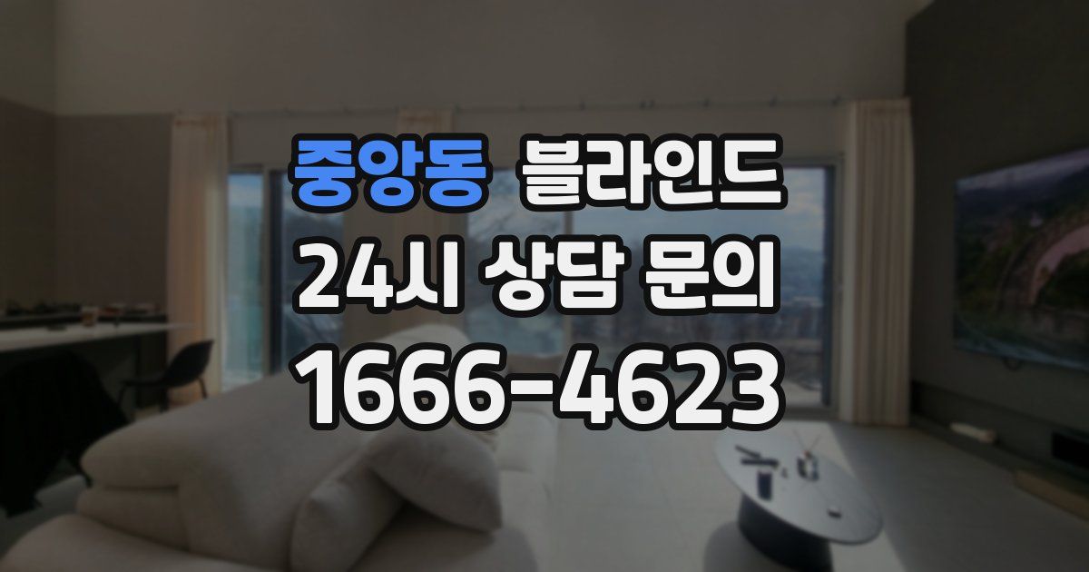중앙동 블라인드