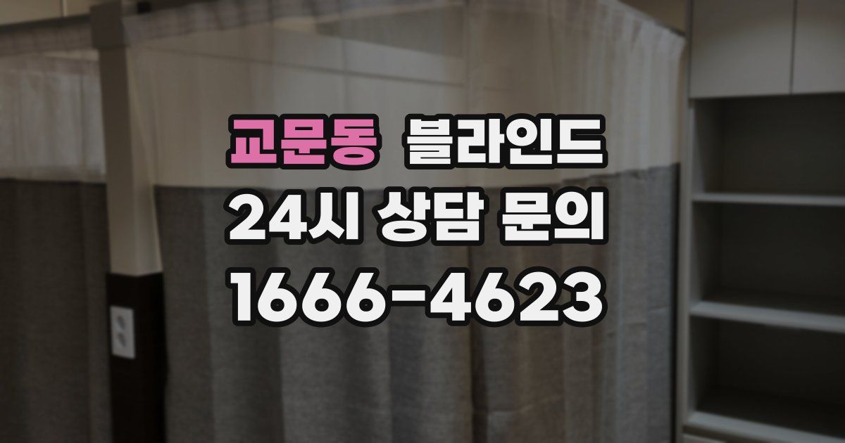 교문동 블라인드