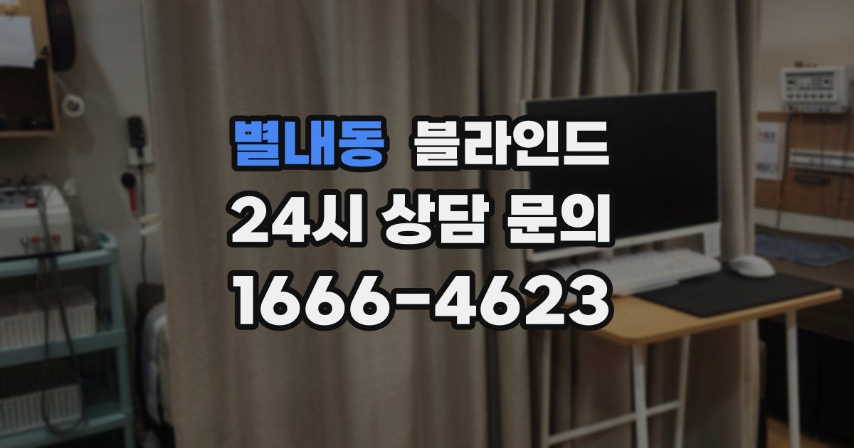 별내동 블라인드
